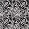 Black Stain Resistant Performance Pet Friendly Paisley Print Upholstery Fabric by The Yard - SKU: Manuel Raven